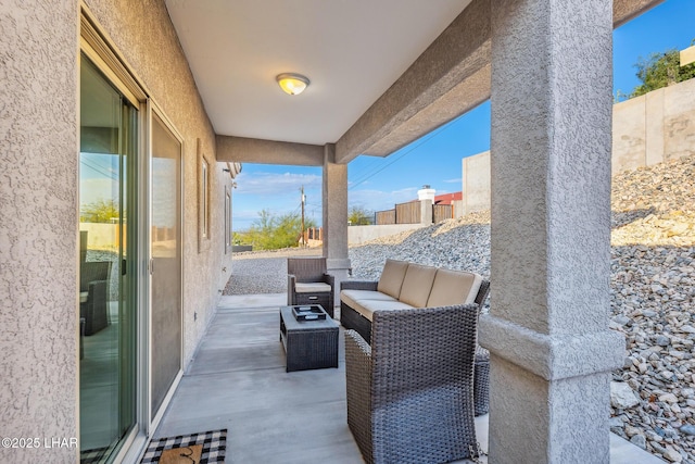 view of patio / terrace featuring outdoor lounge area