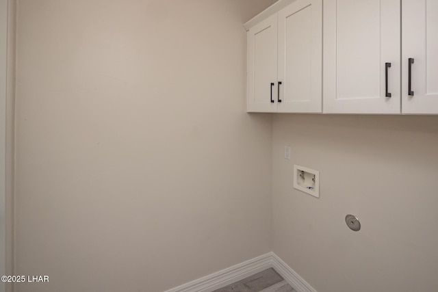 1650 E Sandra Dr, Lake Havasu City, AZ 86404 - laundry area with cabinet space, baseboards, and hookup for a washing machine