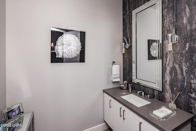 bathroom with vanity