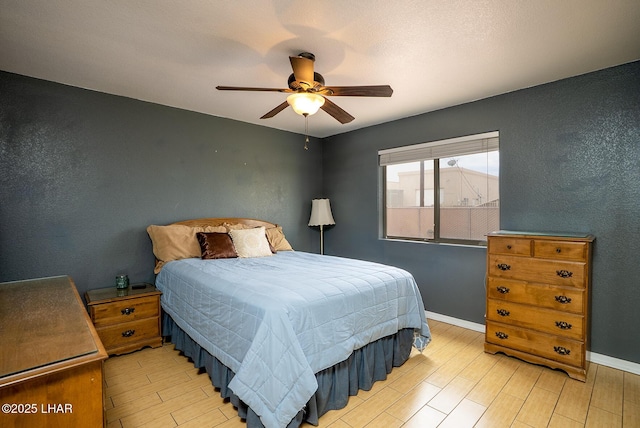 2780 Shasta Ln, Lake Havasu City, AZ 86403 - bedroom with a textured wall and light wood-style flooring