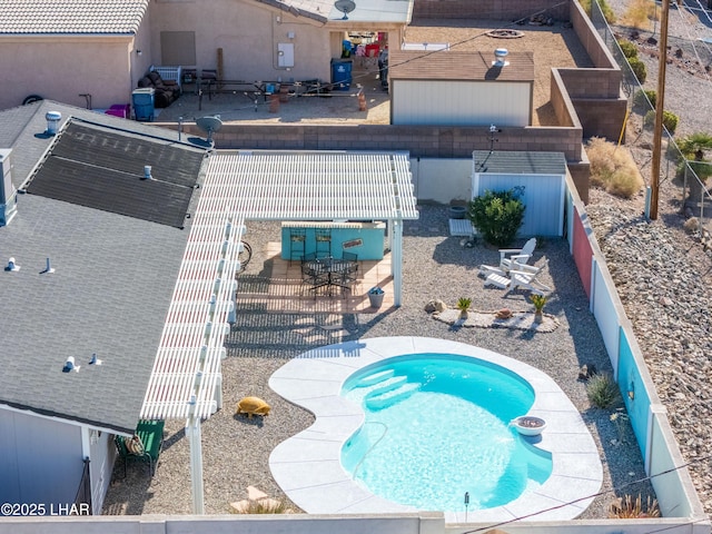 birds eye view of property