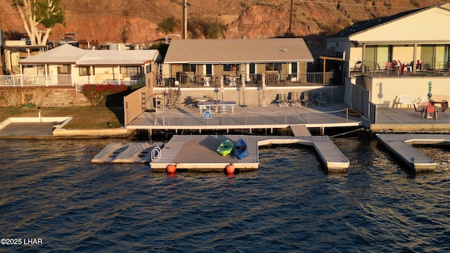 9378 Riverside Dr, Parker, AZ 85344 - back of property with a water view