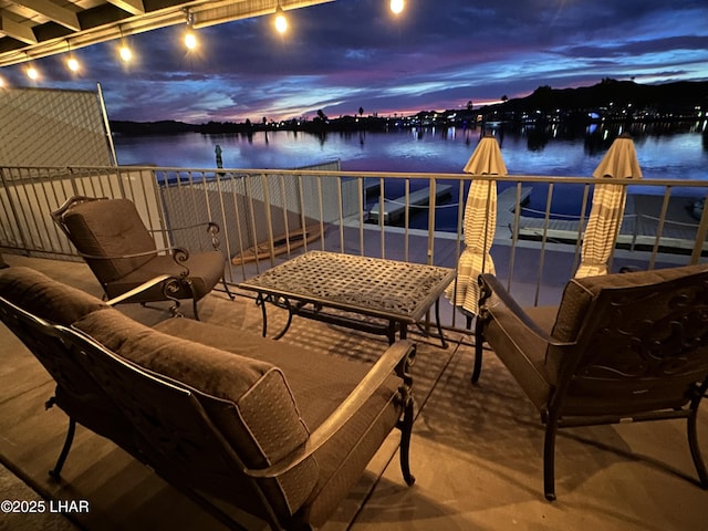 9378 Riverside Dr, Parker, AZ 85344 - balcony with a water view