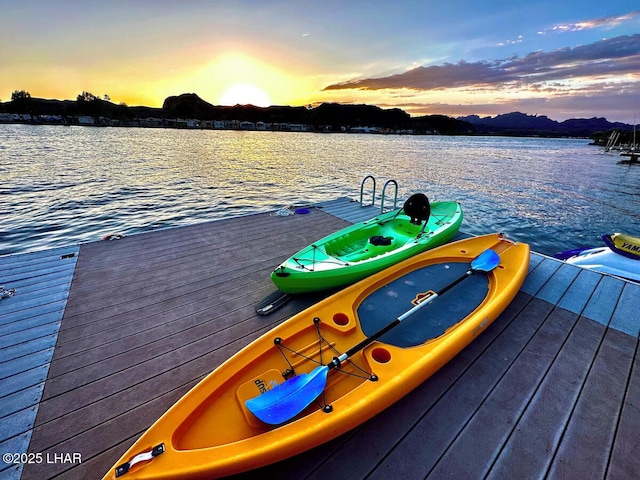 9378 Riverside Dr, Parker, AZ 85344 - dock with a water view
