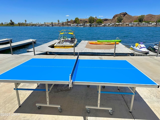 9378 Riverside Dr, Parker, AZ 85344 - dock with a water and mountain view