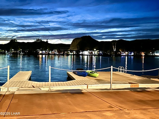 9378 Riverside Dr, Parker, AZ 85344 - dock featuring a water view
