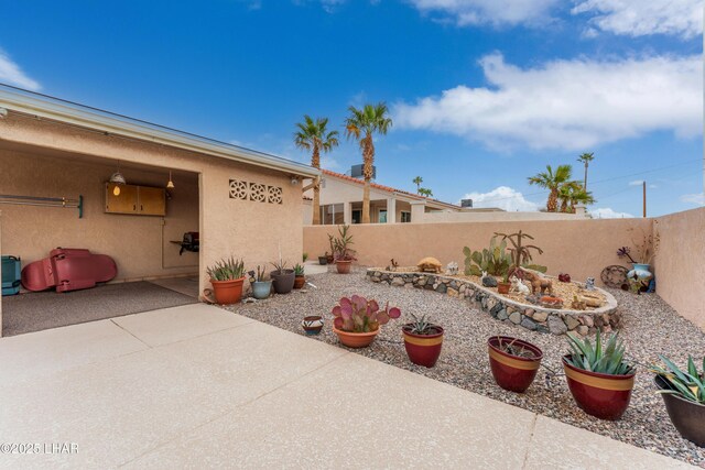 view of patio / terrace with a fenced backyard