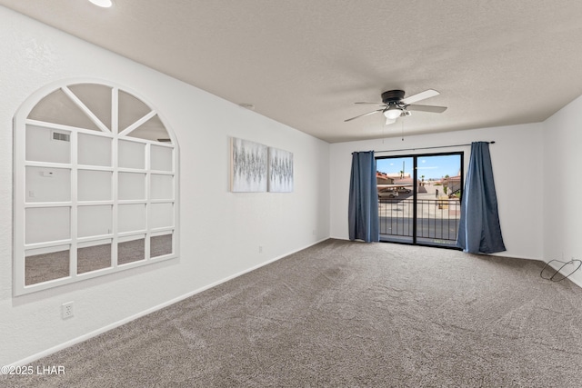 2094 Mesquite Ave Unit 113, Lake Havasu City, AZ 86403 - carpeted spare room with ceiling fan and a textured ceiling
