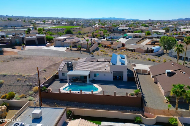 2969 Pony Cir, Lake Havasu City, AZ 86406 - aerial view of residential area with a pool and mountains