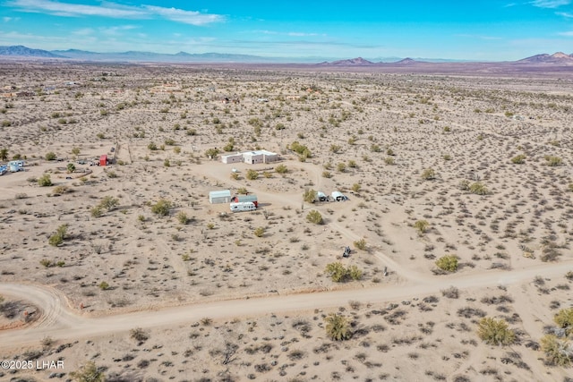 16457 S Lynn Ave, Yucca, AZ 86438 - aerial view of sparsely populated area with a desert landscape and mountains