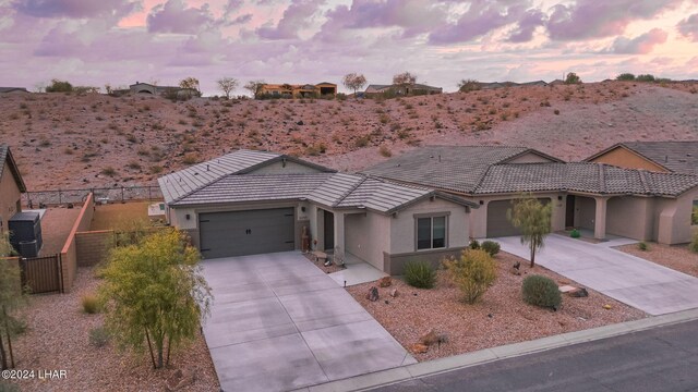 view of front of house featuring a garage