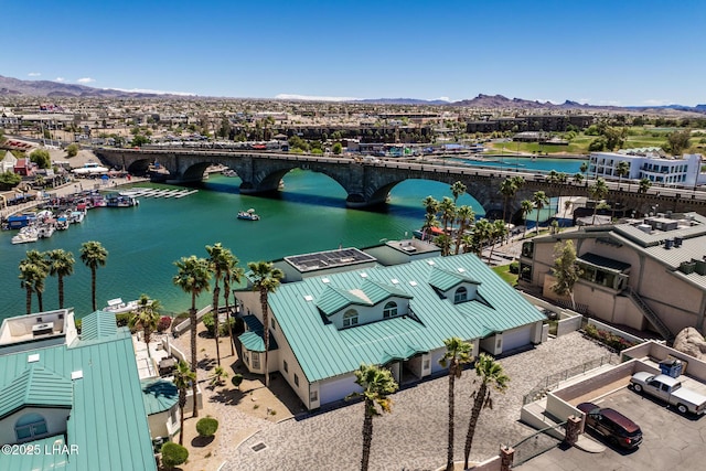 1415 Mcculloch Blvd N Unit 102, Lake Havasu City, AZ 86403 - drone / aerial view with a water and mountain view