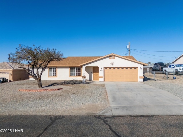 ranch-style house with a garage
