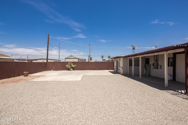 1116 W 4th St, Parker, AZ 85344 - fenced backyard with a patio area