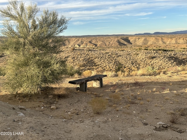 view of property's community with a mountain view