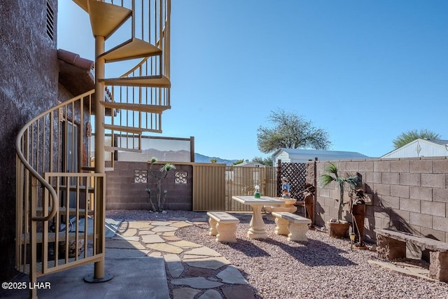1972 E Bayshore Rd, Lake Havasu City, AZ 86404 - view of patio with a fenced backyard