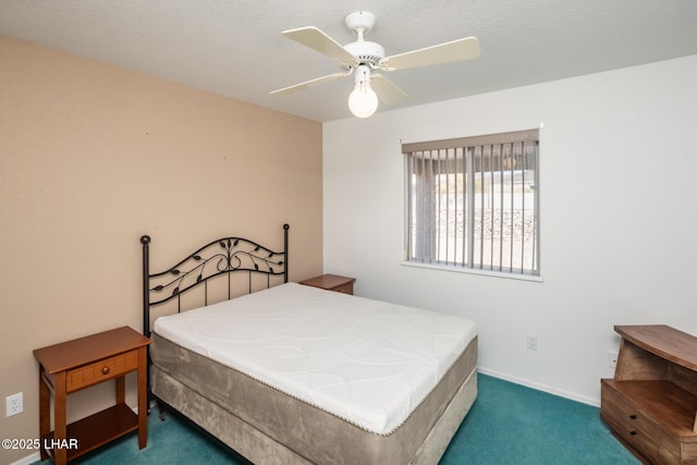 4080 Albacore Dr, Lake Havasu City, AZ 86406 - carpeted bedroom featuring baseboards and ceiling fan