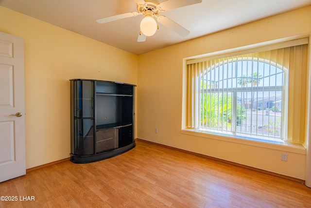 2335 Palo Verde Blvd N, Lake Havasu City, AZ 86404 - spare room with light wood finished floors, baseboards, and a ceiling fan