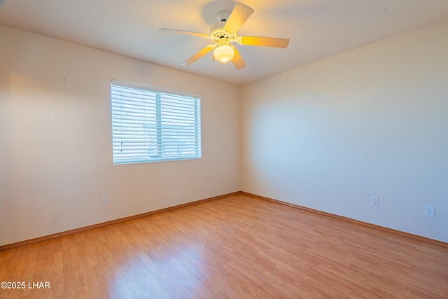 2335 Palo Verde Blvd N, Lake Havasu City, AZ 86404 - spare room featuring light wood-style flooring, ceiling fan, and baseboards