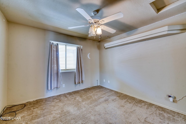 3000 Mirage Dr, Lake Havasu City, AZ 86404 - carpeted spare room featuring attic access, ceiling fan, and a textured ceiling