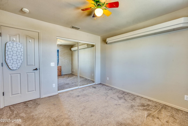 3000 Mirage Dr, Lake Havasu City, AZ 86404 - unfurnished bedroom featuring carpet floors, a closet, baseboards, and ceiling fan