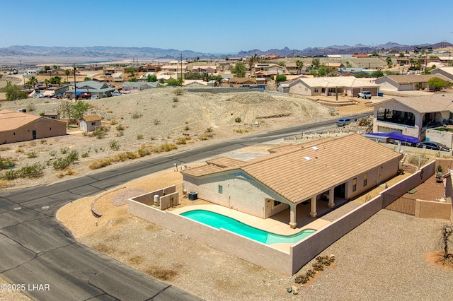 3000 Mirage Dr, Lake Havasu City, AZ 86404 - aerial view of residential area with mountains and a pool area