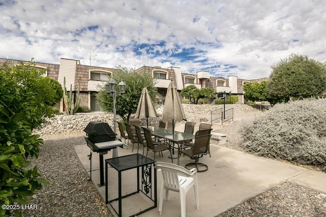 view of patio / terrace featuring outdoor dining area