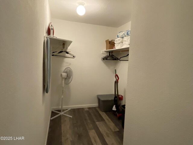 276 Lake Havasu Ave S Unit C19, Lake Havasu City, AZ 86403 - walk in closet featuring dark wood finished floors