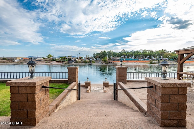 view of water feature