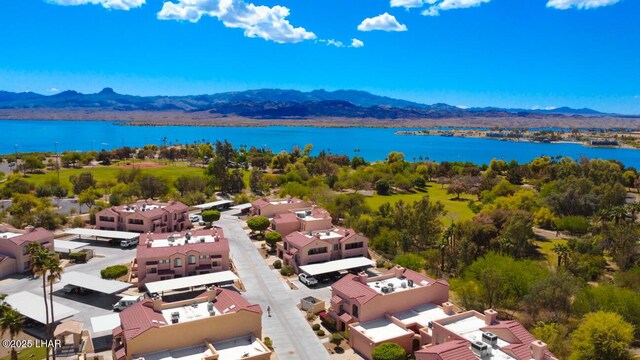 1650 Smoketree Ave S Unit 135, Avenue, Lake Havasu City, AZ 86403 - aerial perspective of suburban area featuring a water and mountain view