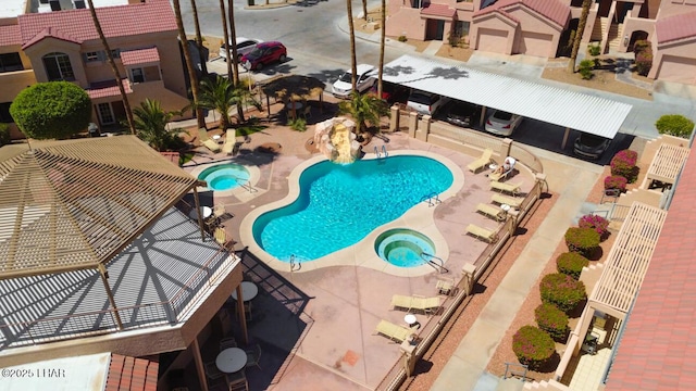 1650 Smoketree Ave S Unit 135, Avenue, Lake Havasu City, AZ 86403 - community pool featuring a community hot tub and a patio