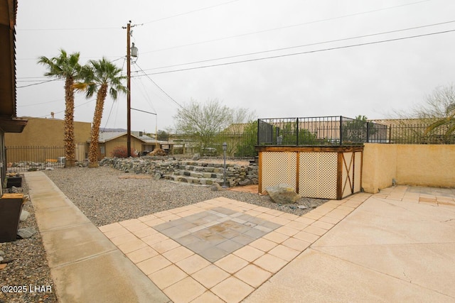 view of patio / terrace with fence