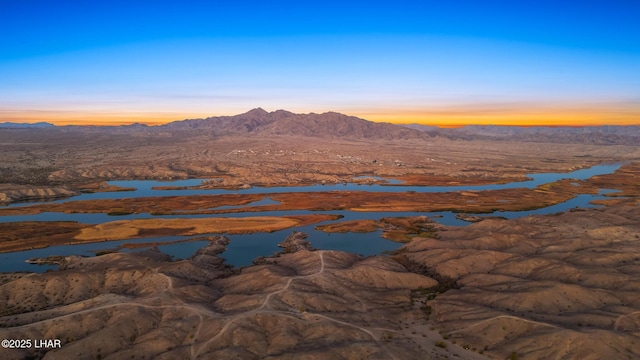 property view of water with a mountain view