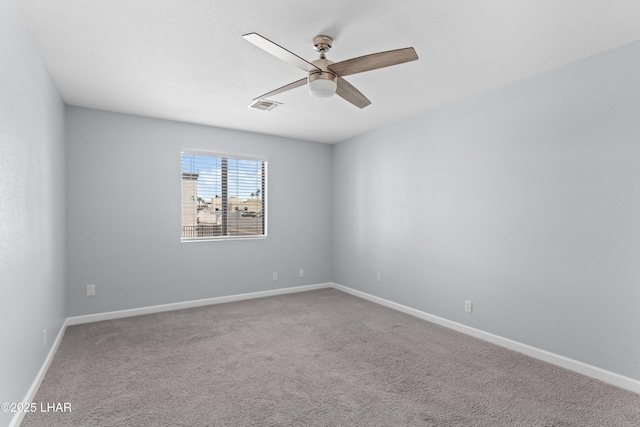 1850 Swanson Ave Unit A16, Lake Havasu City, AZ 86403 - carpeted spare room featuring visible vents, baseboards, and ceiling fan