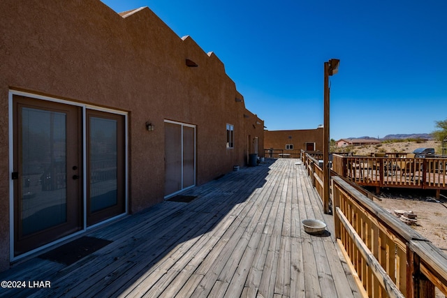 view of wooden terrace