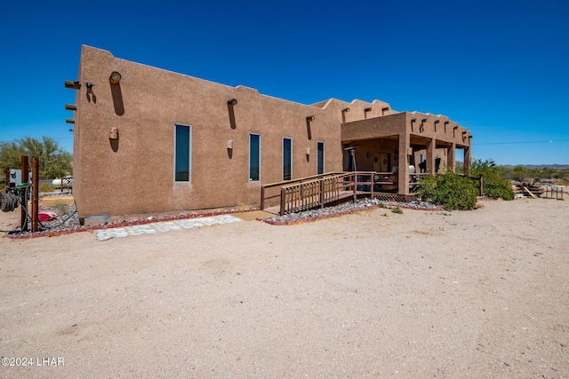 view of rear view of property