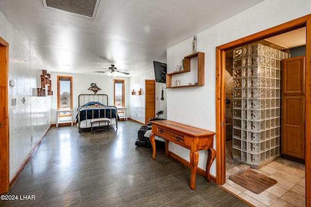 bedroom with wood-type flooring