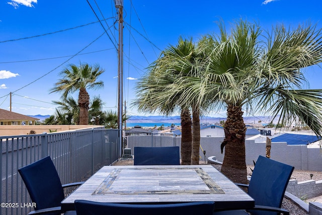 2800 Papeete Dr, Lake Havasu City, AZ 86404 - view of patio / terrace featuring fence and outdoor dining area