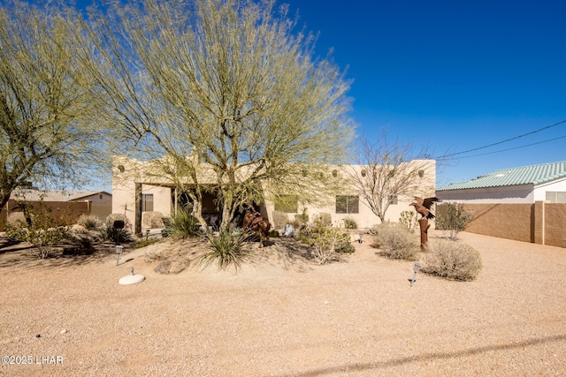 view of pueblo-style home