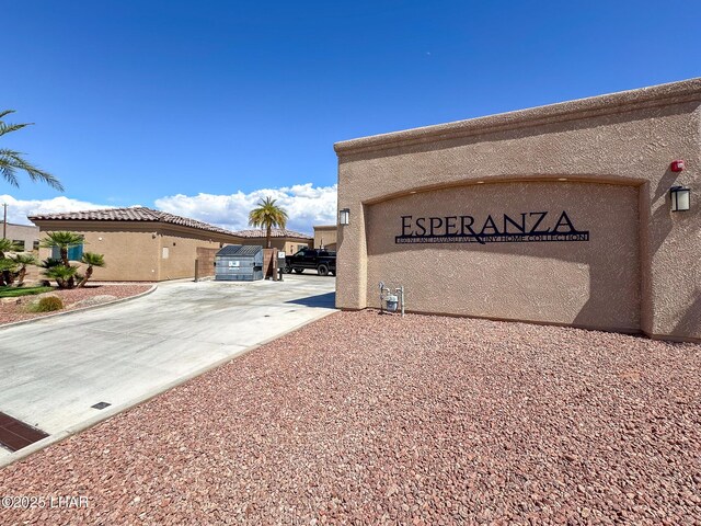 490 N Lake Havasu Ave Unit J, Lake Havasu City, AZ 86403 - community sign with concrete driveway