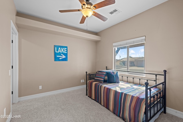 3370 Thunderhead Dr, Lake Havasu City, AZ 86406 - bedroom featuring carpet and a ceiling fan