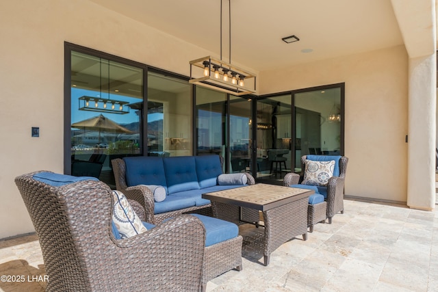 view of patio / terrace featuring an outdoor hangout area