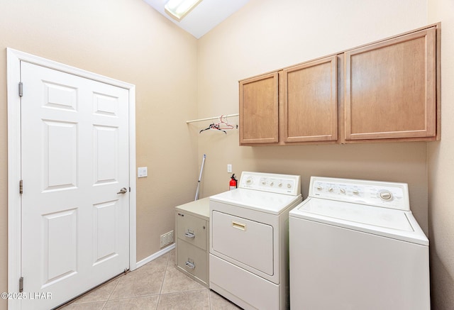 2554 Beverly Glen Dr, Lake Havasu City, AZ 86403 - washroom with cabinet space, independent washer and dryer, and light tile patterned floors