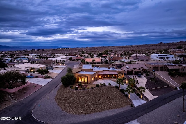 bird's eye view featuring a residential view