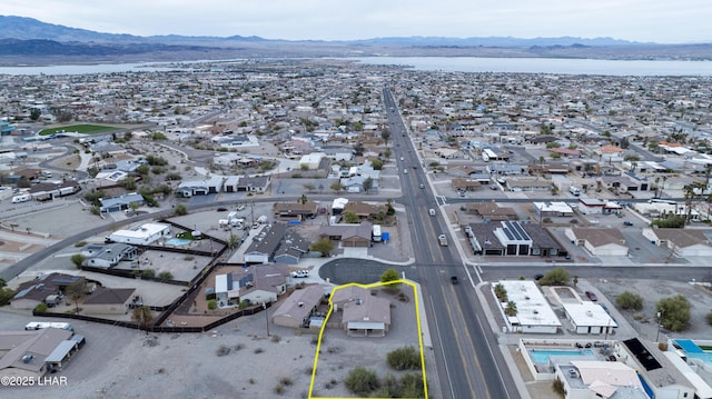 2460 Hummingbird Ln Unit 101, Lake Havasu City, AZ 86403 - birds eye view of property with a mountain view and a residential view