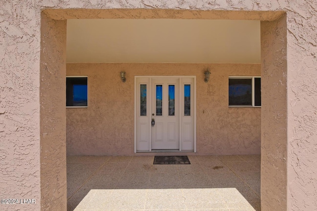 view of exterior entry