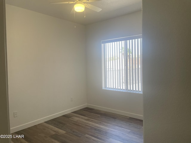1990 Folzman Dr, Lake Havasu City, AZ 86404 - spare room featuring dark wood finished floors and ceiling fan
