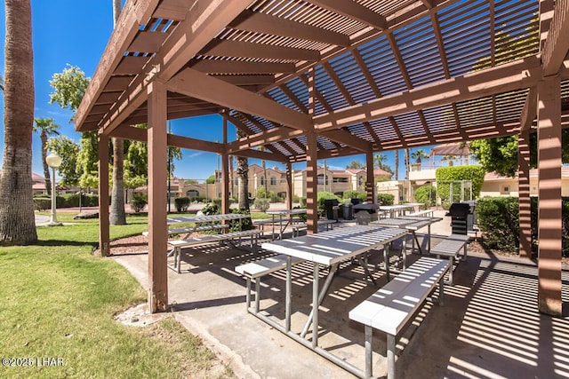 1650 Smoketree Ave S Unit 119, Lake Havasu City, AZ 86403 - view of patio / terrace featuring a pergola