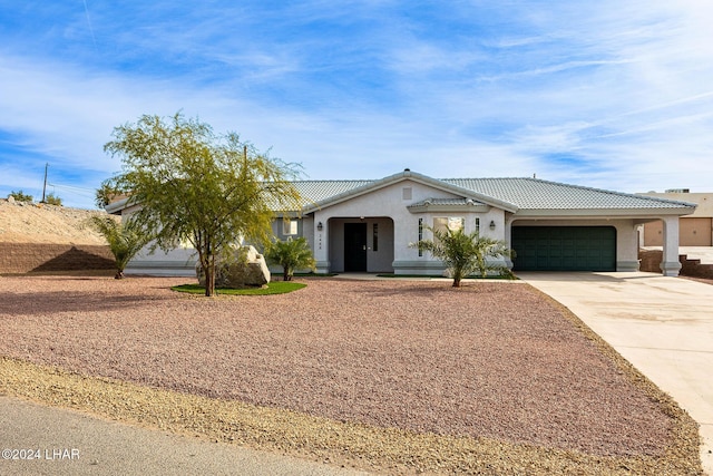 view of front of house featuring a garage