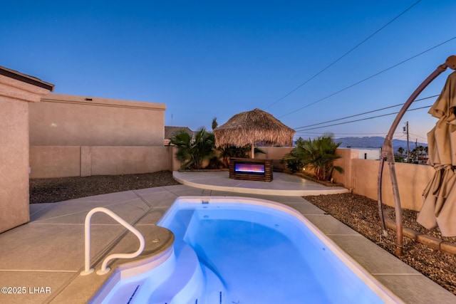 879 Window Rock Plz, Lake Havasu City, AZ 86406 - view of pool with a fenced backyard, a gazebo, and a patio area